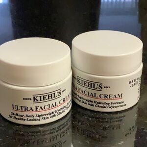 SET OF TWO Kiehl's Ultra Facial Cream mini travel size 14ml KIEHL’S UFC